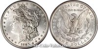 Photo of Morgan Silver Dollar in mint state MS64) condition/grade.