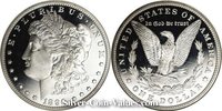 Photo of Morgan Silver Dollar in proof (PR69) condition/grade.