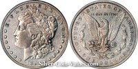 Photo of Morgan Silver Dollar in very fine (VF20) condition/grade.