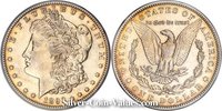 Photo of Morgan Silver Dollar in extremely fine (XF40) condition/grade.