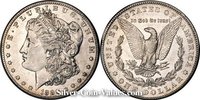 Photo of Morgan Silver Dollar in extremely fine (XF45) condition/grade.