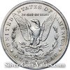 Photo of Morgan Silver Dollar coin reverse that has been tooled